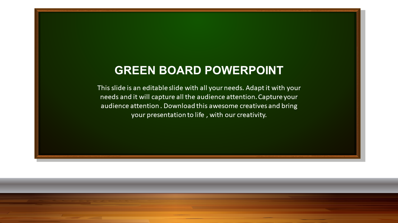 green board powerpoint template